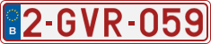 License plate of Belgium, Regular plates (2010)