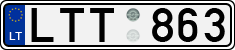 License plate of Lithuania, Cars