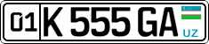 01 K 555 GA