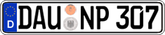 German license plate, Regular plates