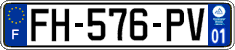 French license plate, SIV (ordinary)