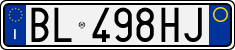 License plate of Italy, Cars (1994 year series)