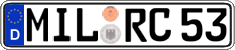 German license plate, Regular plates