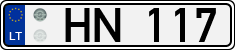 License plate of Lithuania, Trailers