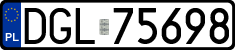 License plates of Poland, Regular car plates