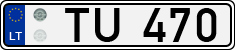 License plate of Lithuania, Trailers