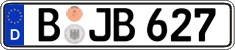 German license plate, Regular plates