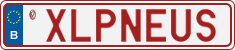 License plate of Belgium, Vanity Plates (2014)