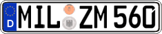 German license plate, Regular plates