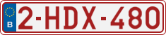 License plate of Belgium, Regular plates (2010)