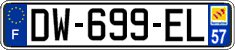 French license plate, SIV (ordinary)