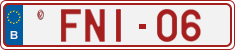 License plate of Belgium, Vanity Plates (2014)