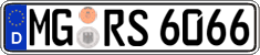 German license plate, Regular plates