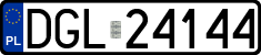 License plates of Poland, Regular car plates