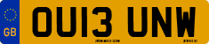 License plate of the United Kingdom, 2001 year system