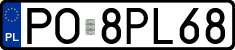 License plates of Poland, Regular car plates