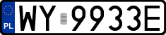 License plates of Poland, Regular car plates