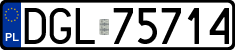 License plates of Poland, Regular car plates