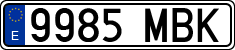License plates of Spain, Ordinary (2000)