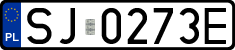 License plates of Poland, Regular car plates