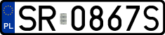 License plates of Poland, Regular car plates