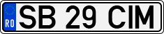 License plate of Romania, Regular plates