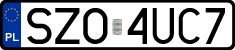 License plates of Poland, Regular car plates