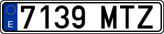 License plates of Spain, Ordinary (2000)