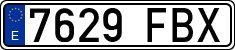 License plates of Spain, Ordinary (2000)