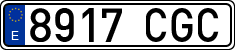 License plates of Spain, Ordinary (2000)