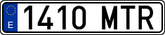License plates of Spain, Ordinary (2000)