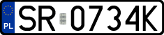 License plates of Poland, Regular car plates