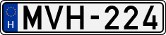 license plates of Hungary, Cars (1990)