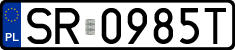 License plates of Poland, Regular car plates