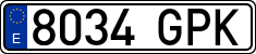 License plates of Spain, Ordinary (2000)