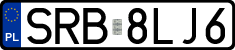 License plates of Poland, Regular car plates