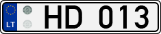 License plate of Lithuania, Trailers