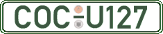 German license plate, Regular plates