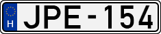 license plates of Hungary, Cars (1990)