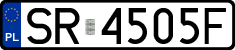 License plates of Poland, Regular car plates