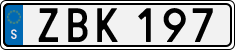 License plate of Sweden, Regular plates