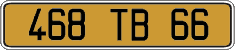 French license plate, FNI