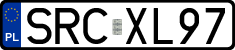 License plates of Poland, Regular car plates