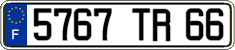 French license plate, FNI