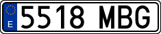 License plates of Spain, Ordinary (2000)