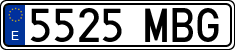 License plates of Spain, Ordinary (2000)