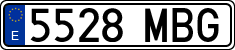 License plates of Spain, Ordinary (2000)