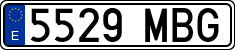License plates of Spain, Ordinary (2000)