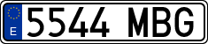 License plates of Spain, Ordinary (2000)
