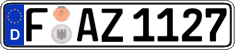 German license plate, Regular plates
